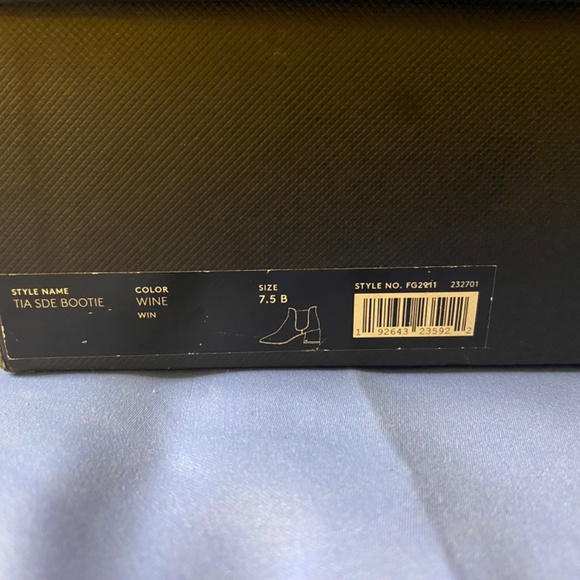 Coach Tia Ankle Slip On Suede Bootie In Wine Sz 8 FG2911 - Picture 13 of 15